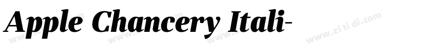Apple Chancery Itali字体转换